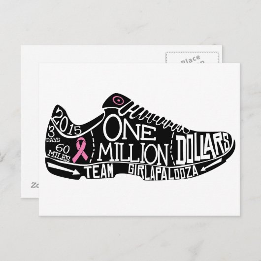 Millionen-Dollar-Postkarte Postkarte (Vorne/Hinten)