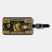 Millionen Dollar US-Dollar-Einziehung Gepäckanhänger (Vorderseite horizontal)