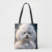 Millionen Dollar weißes Poodle, Tasche (Vorderseite)