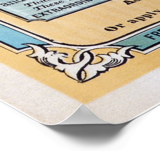 Millionen Hektar Verkauf - Poster (Ecke)