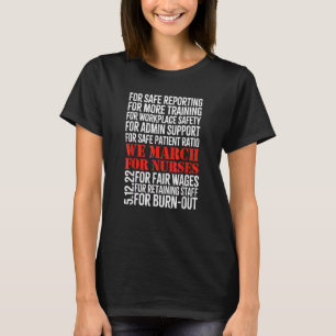 Millionen Krankenschwestern und März Pflege Kranke T-Shirt