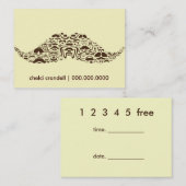 Millionen von Mustaches Visitenkarte (Vorne/Hinten)