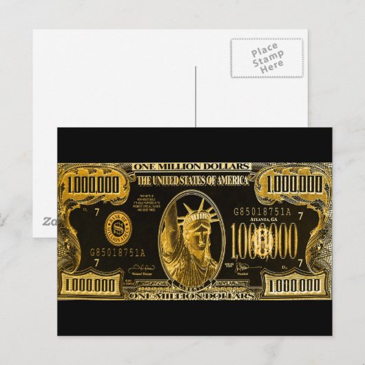 Millionen Wünsche für Sie Postkarte (Vorne/Hinten)