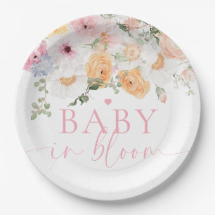 Millionenblütenbaby in Bloom Baby Shower Pappteller