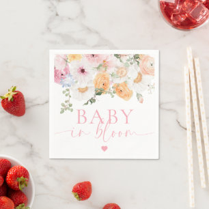 Millionenblütenbaby in Bloom Baby Shower Serviette