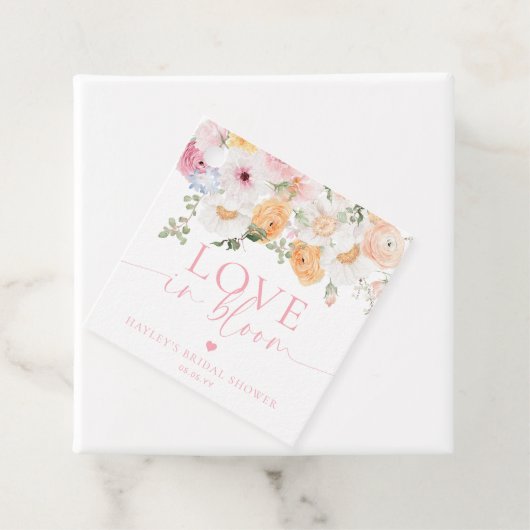 Millionenflorale Liebe im Blut-Brautparty Geschenkanhänger (Beispiel)