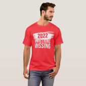 #MillionsMissing 2022 logo - unisex (in weiß) T-Shirt (Vorne ganz)