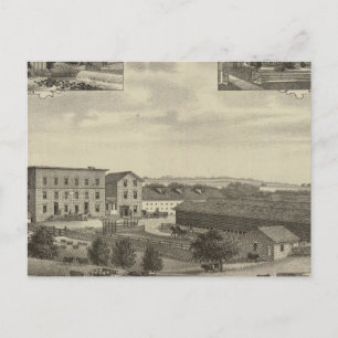 Mills and Residences in Kansas Postkarte