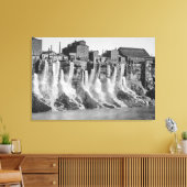 Mills auf der amerikanischen Seite der Niagarafäll Leinwanddruck (Insitu (Wohnzimmer))