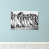 Mills auf der amerikanischen Seite der Niagarafäll Leinwanddruck (Insitu (Holzboden))