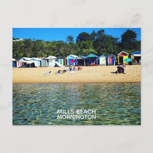 Mills Beach, Mornington Postkarte (Vorderseite)