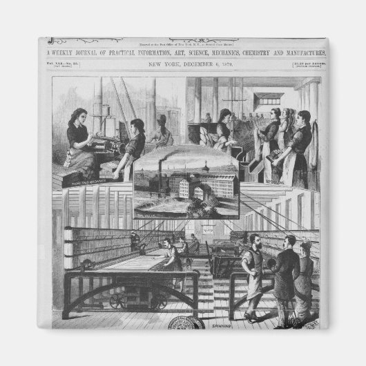 Mills der Firma Willimantic Leinen Magnet (Vorne)