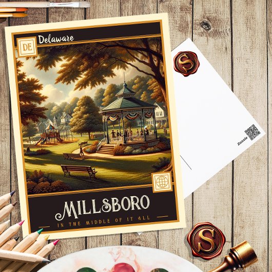 Millsboro, Delaware | Vintage Postkarte