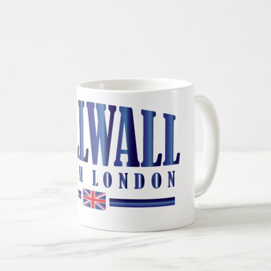 Millwall Südlondon Kaffeetasse (VorderseiteRechts)