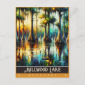 Millwood Lake, Arkansas | Vintage Malerei Postkarte (Vorderseite)