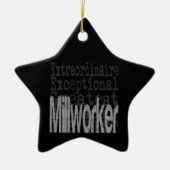 Millworker Extraordinator Keramik Ornament (Vorne)