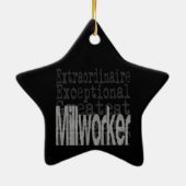 Millworker Extraordinator Keramik Ornament (Hinten)