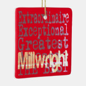 Millwright Extraordinaire Christmas Keramikornament (Rechts)