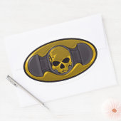 Millwright Logo Hard-Hut-Aufkleber Ovaler Aufkleber (Umschlag)