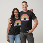 Millwright Rainbow und Wolken T-Shirt (Unisex)