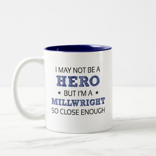 Millwright Spaß Novelty Zweifarbige Tasse (Links)