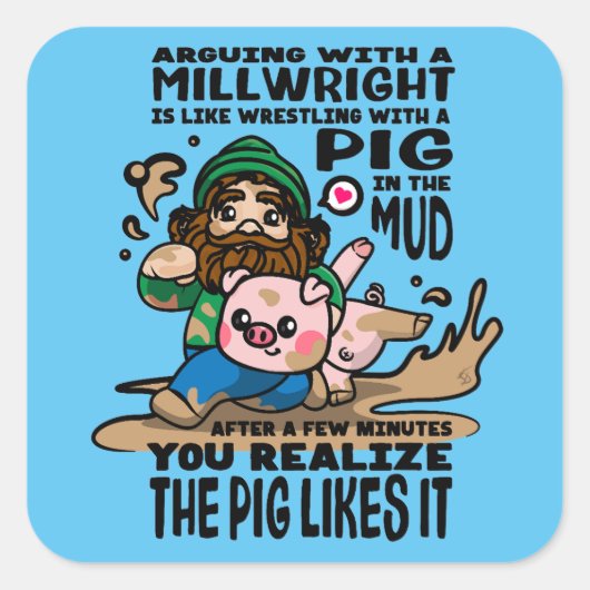 Millwright Sticker (Vorderseite)