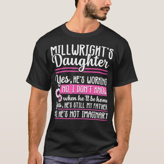 Millwright Tochter Proud Funny Geschenk Frauen T-Shirt (Vorderseite)