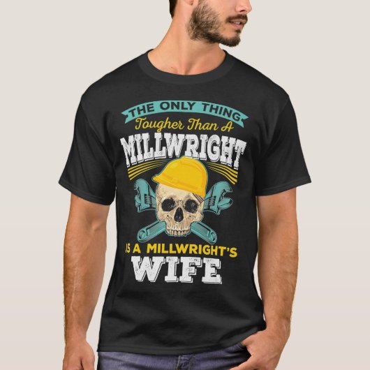 Millwright Wife Tougher Than A Millwright Premium T-Shirt (Vorderseite)
