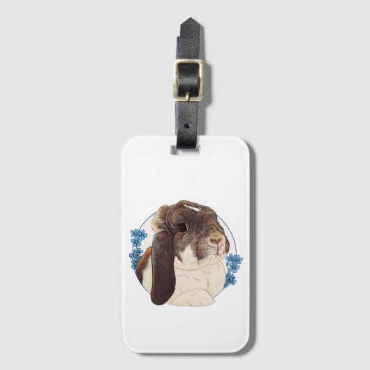 Milly Moo Bunny Gepäckanhänger (Vorderseite Vertikal)