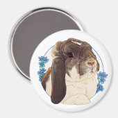 Milly Moo Bunny Magnet (Vorderseite/Rückseite)