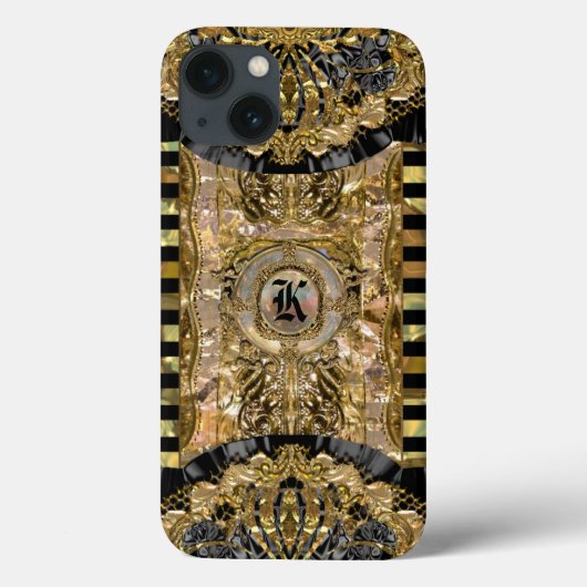 Millysteem Elegantes Monogramm Case-Mate iPhone Hülle (Rückseite)