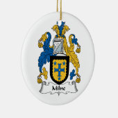 Milne Familienwappen Keramik Ornament (Rechts)