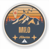 Milo, Alberta Aufkleber (Vorderseite)