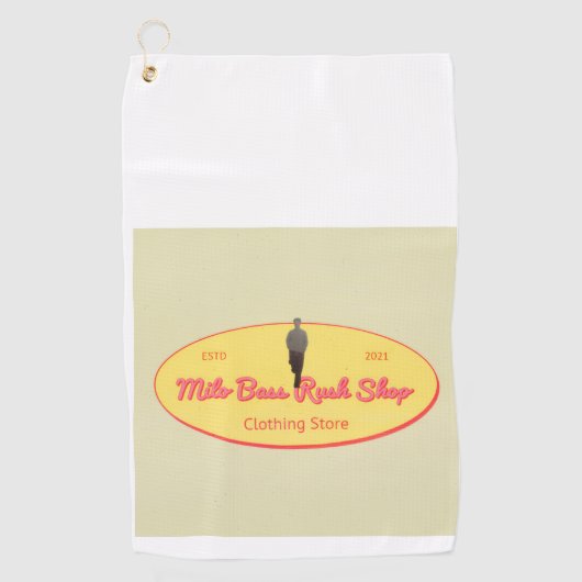 Milo Bass Rush Shop golf ball Golfhandtuch (Vorderseite)