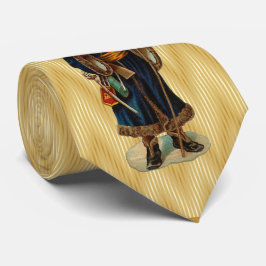 Milo Christmas Collection Vintag Santa Gold Krawatte