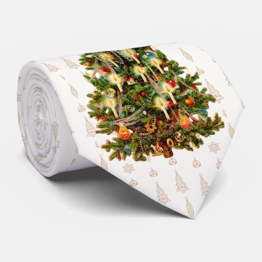Milo Christmas Collection Weihnachtsbaum Krawatte (Gerollt)