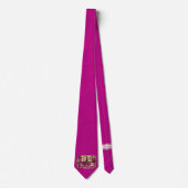 Milo Dale Be Mine Leppard Lila Men's Necktie Krawatte (Vorderseite)