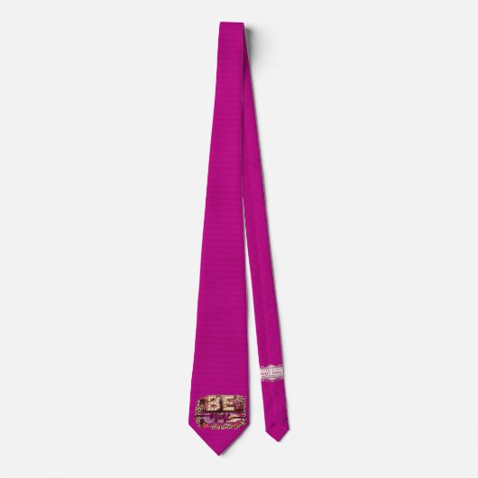 Milo Dale Be Mine Leppard Lila Men's Necktie Krawatte (Vorderseite)