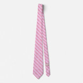 Milo Dale Pink Hearts Men's Valentine Necktie Krawatte (Vorderseite)