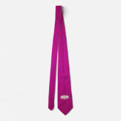 Milo Dale Pink Men's Necktie Krawatte (Rückseite)