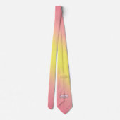 Milo Dale Pink & Yellow Men's Necktie Krawatte (Rückseite)