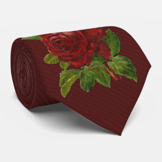 Milo Dale Rose Maroon Stripped Men's Necktie Krawatte