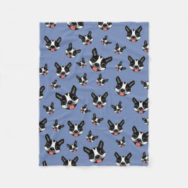 Milo das Boston Terrier Fleecedecke