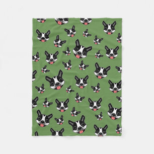Milo das Boston Terrier Fleecedecke