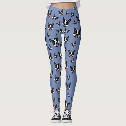 Milo das Boston Terrier Leggings (Vorderseite)