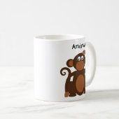 Milo der Affe benutzerdefinierter Cartoon-Kinderbe Kaffeetasse (VorderseiteRechts)
