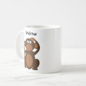 Milo der Affe benutzerdefinierter Cartoon-Kinderbe Kaffeetasse (Vorderseite Links)