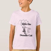 Milo der Doodle Cat T - Shirt (Vorderseite)