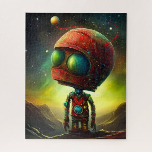 Milo der kosmische Spaceman Explorer des Star Puzzle