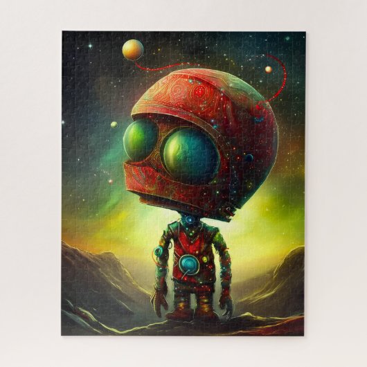 Milo der kosmische Spaceman Explorer des Star Puzzle (Vertikal)